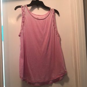 Pink workout/jogging tank top